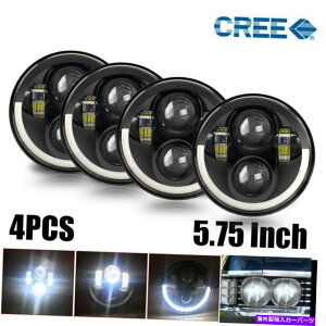 USwbhCg 5 3/4 "5.75n[ۃvWFN^[LEDwbhCgV[r[wbhvd 5 3/4" 5.75 Halo Round Projector LED Headlights Sealed Beam HeadLamp Light Bulbs