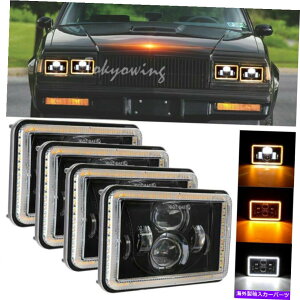 USwbhCg Chevrolet Oldsmobile Cutlasŝ߂Auxbeam 4pcs 4x6 "LED̃wbhCgHi / Lor[DRL AUXBEAM 4PCS 4x6" LED Headlight Hi/Lo Beam DRL For Chevrolet Oldsmobile Cutlass
