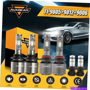 USwbhCg Dodge Ram 1500 2500 3500 2013 2014 15̂߂6x Auxbeam LED̃wbhCg̖̓dLbg 6x AUXBEAM LED Headlight Fog Bulb Kit For Dodge RAM 1500 2500 3500 2013 2014 15