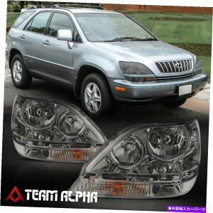 USwbhCg tBbg1999-2003NTXRX300 [N/X[N]Ao[R[i[wbhCgwbhvv Fits 1999-2003 Lexus RX300 [Chrome/Smoke] Amber Corner Headlight Headlamp Lamp