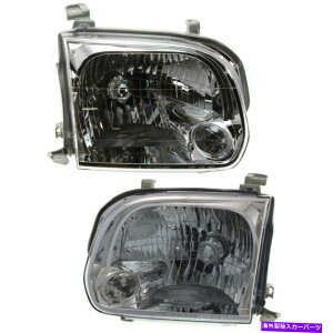 USwbhCg 2005N2006ÑnQwbhCgZbgg^ch_u^NV[W /dyA Halogen Headlight Set For 2005-2006 Toyota Tundra Double Cab w/ Bulbs Pair