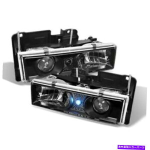 USwbhCg Chevy 88-98 GMC C / KsbNAbv1500/2500/3500LEDvWFN^[wbhCg Chevy 88-98 GMC C/K Pickup 1500/2500/3500 Black LED Projector Headlights