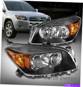 USwbhCg 06 07 08g^RAV4wbhCgwbhvvubN+E For 06 07 08 Toyota RAV4 Replacement Headlights Headlamps Lamp Black Left+Right