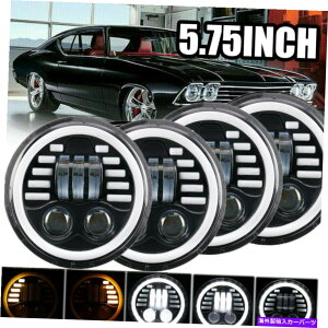 USwbhCg 5 3/4 "5.75ی^vWFN^[LEDwbhCgDRLV[r[wbhvd 5 3/4" 5.75 Round Projector LED Headlights DRL Sealed Beam HeadLamp Light Bulbs