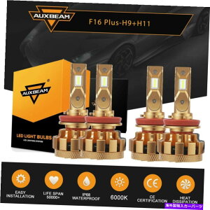 USwbhCg YSentra 2013-2015̂߂AuxBeam H9 H11 LED̃wbhCg̓d[r[S2 AUXBEAM H9 H11 LED Headlight Bulb High Low Beam S2 For Nissan Sentra 2013-2015