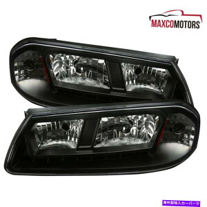 USwbhCg Black for 2000-2005 Chevy Impala LEDXgbvwbhCgv̌yA Black For 2000-2005 Chevy Impala LED Strip Headlights Lamps Replacement Pair