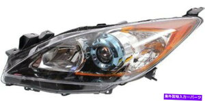 US�w�b�h���C�g 2012-2013 Mazda 3�̂��߂̍��^�]���̃w�b�h���C�g�w�b�h�����v3 Left Driver Side Headlight Head Lamp for 2012-2013 Mazda 3