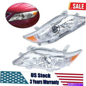 USwbhCg Headlights 2010-11g^J+E Headlights Amber Corner Projector Headlamps For 2010-11 Toyota Camry Left+Right