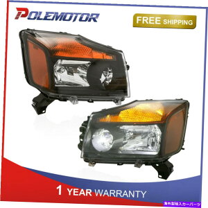 USwbhCg 04-15Y^C^04-07 Armadâ߂2s[XtgwbhCgvAZu 2PCS Front Headlight Lamp Assembly For 04-15 Nissan Titan 04-07 Armada One Pair