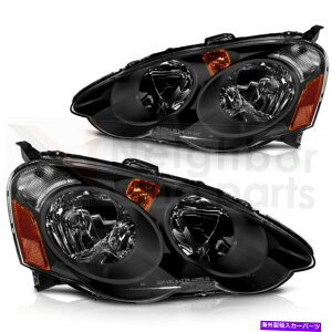 US�w�b�h���C�g 2002-2004 Acura RSX LED�w�b�h�����v�����y�A�Z�b�g�̃w�b�h���C�g�A�Z���u�� Headlights Assembly For 2002-2004 Acura RSX LED Headlamp Replacement Pair Set�y���s�A���i�z