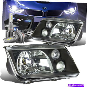 USwbhCg ubNnEWOwbhCgW /tHOv+ LED HIDLbgw /t@99-05 VW Jetta / Bora BLACK HOUSING HEADLIGHT W/FOG LAMPS+LED HID KIT W/FAN FOR 99-05 VW JETTA/BORA