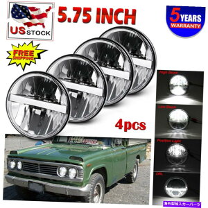 US�w�b�h���C�g 4�s�[�X5-3 / 4 5.75 320W�������ꂽLED HI / LO DRL�w�b�h���C�g�̓j���[���[�J�[�C���p���Ƀt�B�b�g 4pcs 5-3/4 5.75 320W Sealed LED Hi/Lo DRL Headlights Fits New Yorker Impala�y���s�A���i�z