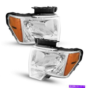 USwbhCg 2009-2014tH[hF-150vWFN^[wbhvyÃwbhCgAZu Headlights Assembly for 2009-2014 Ford F-150 Projector Headlamp Replacement Pair