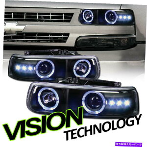 USwbhCg ubNn[YLEDvWFN^[wbhCgK299-06 Silverado /xO/^z Black Halo Rims LED Projector Headlights K2 For 99-06 Silverado/Suburban/Tahoe