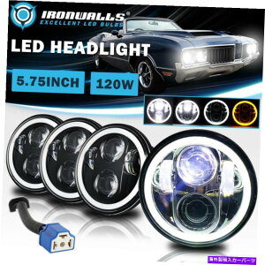USwbhCg 4X 5.75 "5-3 / 4 LEDwbhCgHi-Lo Drl Angel Eyes Projector Lamp oldsmobile 4X 5.75" 5-3/4 LED Headlights Hi-Lo DRL Angel Eyes Projector Lamp for Oldsmobile