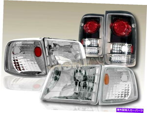 USwbhCg 93-97tH[hW[NAwbhCg+R[i[Cg+ubNAebc@e[Cg 93-97 Ford Ranger Clear Headlights + Corner Lights + Black Altezza Tail Lights