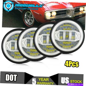 USwbhCg 4pc 5.75 "5 3/4EhH4NLEDwbhCgtBbgV{[CpGJ~mGXe[g 4pc 5.75" 5 3/4 Round H4 Chrome LED Headlights Fit Chevy Impala El Camino Estate