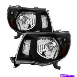 USwbhCg g^05-11^R}ubNZwbhCgZbgx[XPRE / Xi[ Toyota 05-11 Tacoma Black Housing Replacement Headlights Set Base PRE/X-Runner