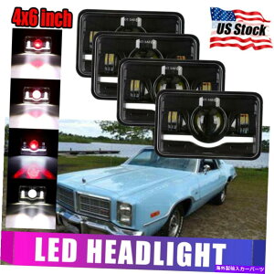 USwbhCg Dodge Monaco St. Regis Omnî߂4s[X120W 4x6 "LEDwbhCgHi-Lor[tBbg 4pcs 120W 4x6"Led Headlight Hi-Lo Beam Fit for Dodge Monaco St. Regis Omni