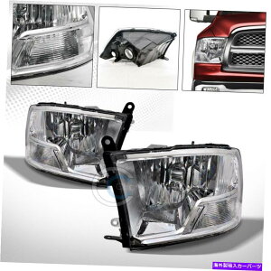 US�w�b�h���C�g �f���A���w�b�h�����v�N���[���n�E�W���O�w�b�h���C�g�V�O�i�������vNB Dodge Ram Dual Headlamp Chrome Housing Head Lights Signal Lamps nb For 2009-2018 Dodge Ram