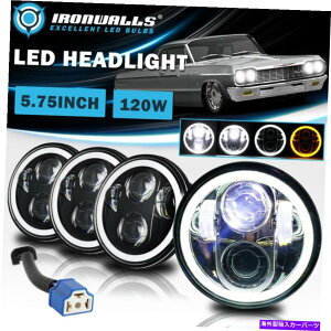 USwbhCg 4X 5.75u5-3 / 4vLEDwbhCgChevrolet K10 K20 C10 C20pDRLvWFN^[r[ 4X 5.75" 5-3/4" LED Headlights DRL Projector Beam for Chevrolet K10 K20 C10 C20