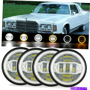 USwbhCg 4PCS 5.75 "ubN4DvWFN^[YLEDwbhCgHI / LO for Chrysler New Yorker 4PCS 5.75" Black 4D Projector Lens LED Headlights Hi/Lo For Chrysler New Yorker