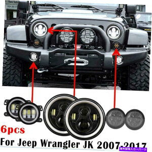 USwbhCg W[vO[JKubNLEDwbhCg+tHOvDRLO+^[MCg For Jeep Wrangler JK Black LED Headlights+Fog Lights DRL Ring+Turn Signal Lights