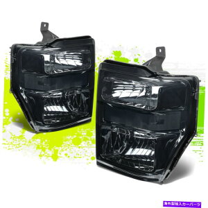 USwbhCg 08~10 F250-F550X[p[f[eBX[NYNAR[i[op[wbhCg/v FOR 08-10 F250-F550 SUPER DUTY SMOKED LENS CLEAR CORNER BUMPER HEADLIGHT/LAMP