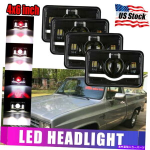 US�w�b�h���C�g Chevrolet R10 R20 R20 R30�x�O�̂��߂�4�s�[�X120W 4x6 LED�w�b�h���C�gHi-Lo�r�[���t�B�b�g 4pcs 120W 4x6Led Headlight Hi-Lo Beam Fit for Chevrolet R10 R20 R30 Suburban�y���s�A���i�z