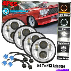 USwbhCg 4s[X5-3 / 4 "5.75" LEDvWFN^[wbhCgChevy Bel Air Corvettê߂DRLtBbg 4pcs 5-3/4" 5.75" LED Projector Headlights DRL Fit for Chevy Bel Air Corvette