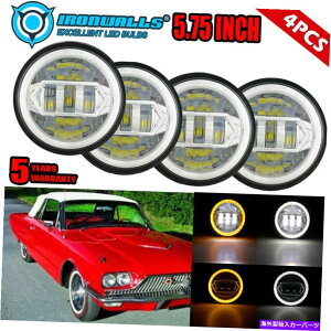 USwbhCg 4X 5-3 / 4 5.75 LEDwbhCgvWFN^[OH5006 FORD LTD Thunderbird Torino 4x 5-3/4 5.75 LED Headlight Projector Ring H5006 Fit Ford LTD Thunderbird Torino