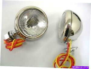 US�w�b�h���C�g 1932�t�H�[�h�f���b�N�X�J�E�������v'32���C�g�V�O�i��12�{���g�X�e�����X 1932 Ford Deluxe Cowl Lamps '32 Lights w/ Turn Signals 12 Volt Stainless�y���s�A���i�z
