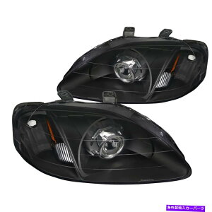 USwbhCg 99-00z_VrbNgtBbgX^CvWFN^[wbhCgubNwbhvp For 99-00 Honda Civic Retrofit Style Projector Headlights Black Head Lamps