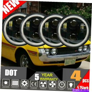USwbhCg 4s[X5.75C`vWFN^[LEDwbhCgHI / LOr[tBbgg^ZJ1972-1979AJ 4pcs 5.75"inch Projector LED Headlight HI/LO Beam Fit Toyota Celica 1972-1979 US