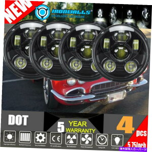 USwbhCg 4X 5.75u5-3 / 4vvWFN^[LEDwbhCgNAHI / LO FIT CHEVY GMCRxbgC1 C2 4x 5.75" 5-3/4" Projector LED Headlight Clear Hi/Lo Fit Chevy GMC Corvette C1 C2