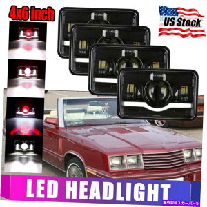 US�w�b�h���C�g Dodge 400 600 Lancer Rampharger�̂��߂�4�s�[�X120W 4x6 LED�w�b�h���C�gHi-Lo�r�[���t�B�b�g 4pcs 120W 4x6Led Headlight Hi-Lo Beam Fit for Dodge 400 600 Lancer Ramcharger�y���s�A���i�z
