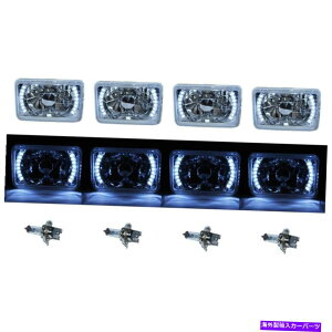 USwbhCg 4×6 "zCgLED Halo DRLnQwbhCgwbhvdNX^NAZbg 4X6" White LED Halo Drl Halogen Headlight Headlamp Light Bulbs Crystal Clear Set