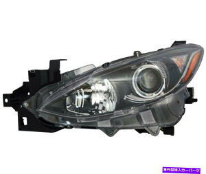 USwbhCg nQwbhCgAZuiw /dj14-16}c_3 Mazda3̂߂̍^] Halogen Headlight Assembly (w/Bulb) Left Driver Side for 14-16 Mazda 3 Mazda3