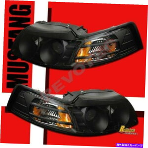 USwbhCg 1999-2004tH[h}X^OGT COBRA V6ubNvWFN^[wbhCg1yA00 01 02 03 1999-2004 Ford Mustang GT Cobra V6 Black Projector Headlights 1 Pair 00 01 02 03