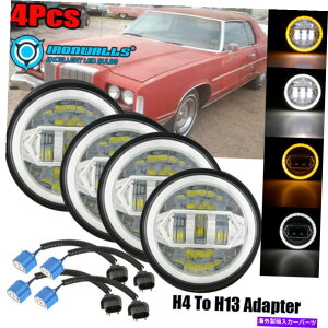 USwbhCg 4s[X5-3 / 4 "5.75" LEDvWFN^[wbhCgDRL IP67r[Ov 4pcs 5-3/4" 5.75" LED Projector Headlights DRL IP67 Sealed Beam Ring Lamp