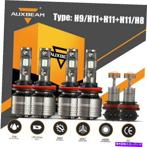 US�w�b�h���C�g �g���^�^�R�}2016 2017 2017 2018 2018 2018 2019 2018 2019 2019 LED�w�b�h���C�g�����[+�t�H�O���C�g�L�b�g For Toyota Tacoma 2016 2017 2018 2019 2020 LED Headlight High Low+Fog Light Kit�y���s�A���i�z