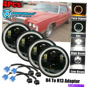 USwbhCg 4s[X5.75C`5 3/4EhLEDwbhCgAbvO[hV[tr[Ovd 4pcs 5.75"inch 5 3/4 Round LED Headlight Upgrade Sealed Beam Ring Lamp Bulb