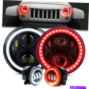 USwbhCg 7 '' RGB LEDwbhCg+ 4 '' LEDtHOvLJ LJ JKÛ߂LEDtHOvDRL 7'' RGB LED Headlights + 4 '' LED Fog Lights DRL for Jeep Wrangler JK TJ LJ JKU