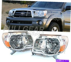 USwbhCg Toyota Tacoma 2005-2011pN[W /NAYOEX^CwbhCgyAZbg CHROME w/ CLEAR LENS OE STYLE HEADLIGHT PAIR SET FOR TOYOTA TACOMA 2005-2011