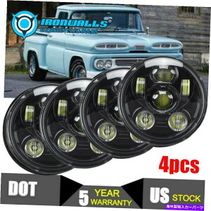 USwbhCg 4s[X5.75 "5-3 / 4"vWFN^[LEDwbhCgNAHI / LOtBbgV{[C10 C20 K10 K20 4pcs 5.75" 5-3/4" Projector LED Headlights Clear Hi/Lo Fit Chevy C10 C20 K10 K20