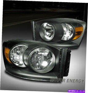 US�w�b�h���C�g 06-08 RAM 1500 2500 3500 3500 3500 3 3500 3 3500 3 3500 3 3500�̃w�b�h���C�g�����v�u���b�N��+�E�y�A FOR 06-08 RAM 1500 2500 3500 REPLACEMENT HEADLIGHT LAMP BLACK LEFT+RIGHT PAIR�y���s�A���i�z