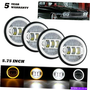 USwbhCg 4s[Xhbg5 3/4 "5.75"C`LEDwbhCgs[^[rgZ~349 359̂߂̖ꂽd359 4PCS DOT 5 3/4" 5.75"inch LED Headlights Sealed Bulb For Peterbilt Semi 349 359