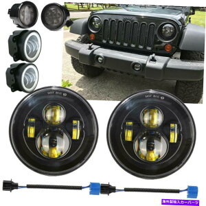 USwbhCg 7C`LEDwbhCg6×d^[VOitHOCgJK 07-17 7 inch LED Headlights 6x Bulbs Turn Signal Fog Lights For Jeep Wrangler JK 07-17