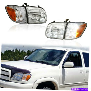 USwbhCg 2005N2006N̍+EwbhCgvToyota Tundra 2005-07 Sequoia Chrome Left+Right Headlights Lamps For 2005-2006 Toyota Tundra 2005-07 Sequoia Chrome