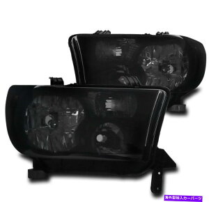 USwbhCg 07-13g^ch/ 08-16ZRCAsb??NAbvNX^wbhCgvubN/NEW 07-13 TOYOTA TUNDRA/08-16 SEQUOIA PICKUP CRYSTAL HEADLIGHT LAMP BLACK/SMOKE NEW